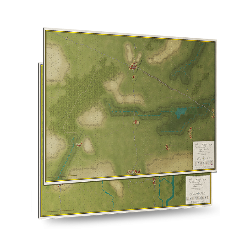 Battles of Napoleon : Quatre Bras 1815 : Mounted Maps