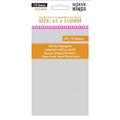 Sleeves French Tarot 61 x112 mm (110)