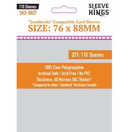 Zombicide Sleeves 76x88 mm (110)