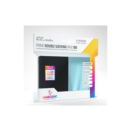 Gamegenic : Prime Double Sleeving Pack (100) 64x89mm