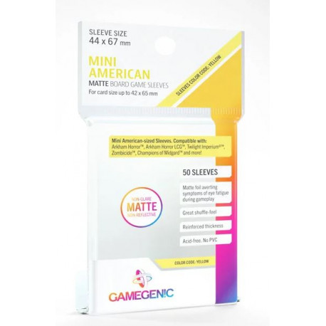Gamegenic : Matte Mini US Sleeves 44x67mm
