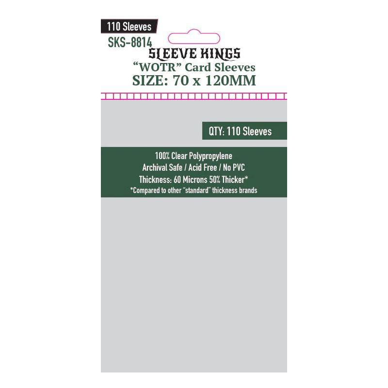 pack of 110 sleeves Sleeve Kings 70x120 mm