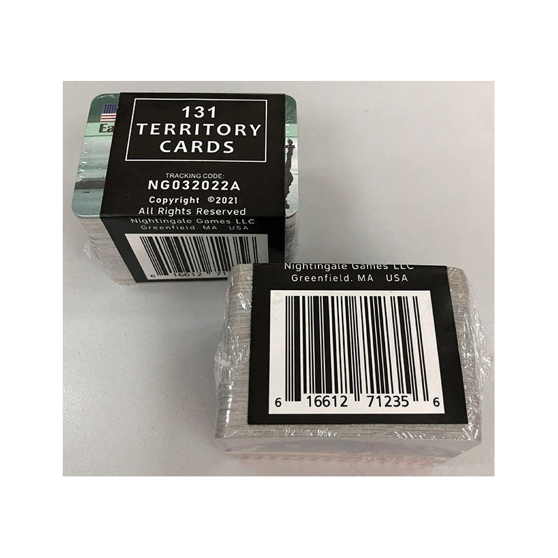 WAR ROOM: Territory Card Set (131 Euro-mini size)