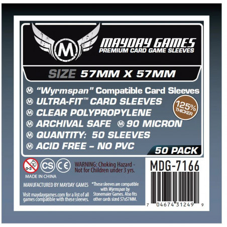 Buy PREMIUM Sleeves Wyrmspan 57x57 mm (50) - Agorajeux gamestore