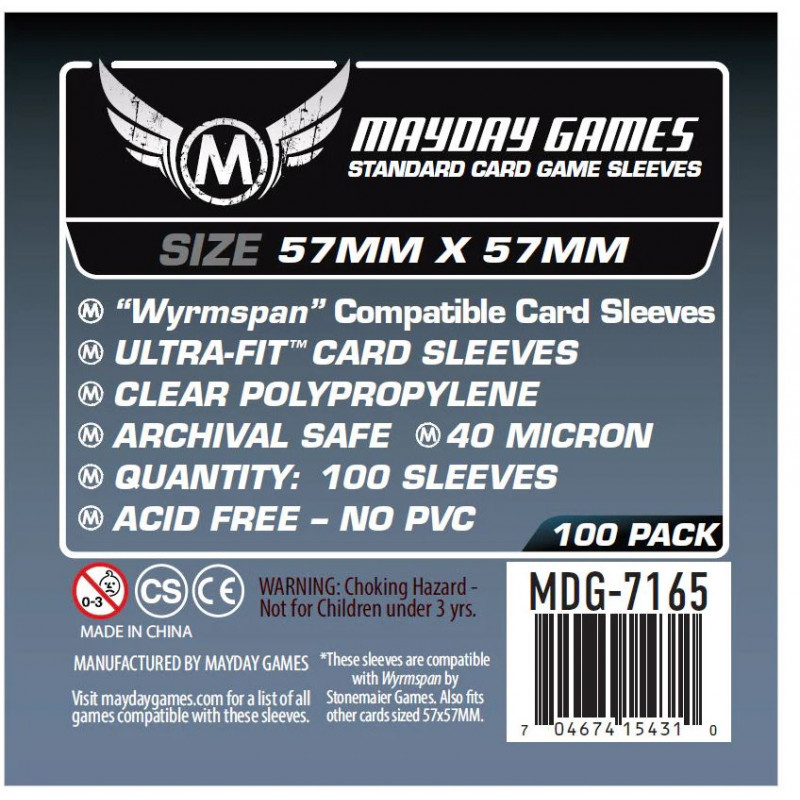 Standard Sleeves Wyrmspan 57x57 mm (100)