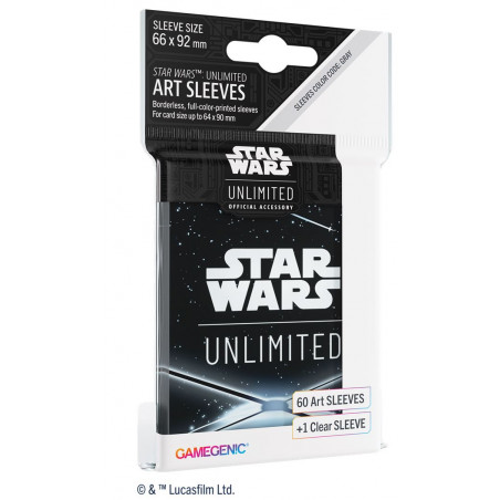 Buy Star Wars Unlimited Art Sleeves Back Black - Agorajeux