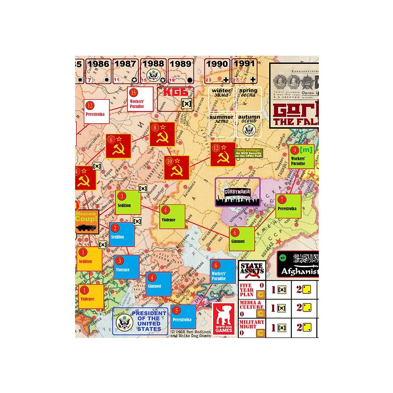 Gorbachev - canvas map
