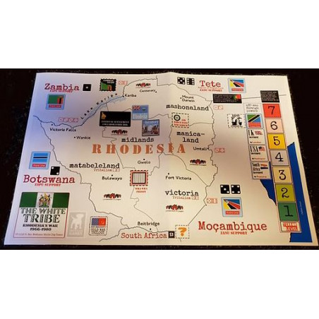 Buy The White Tribe - canvas map - White Dog - Agorajeux