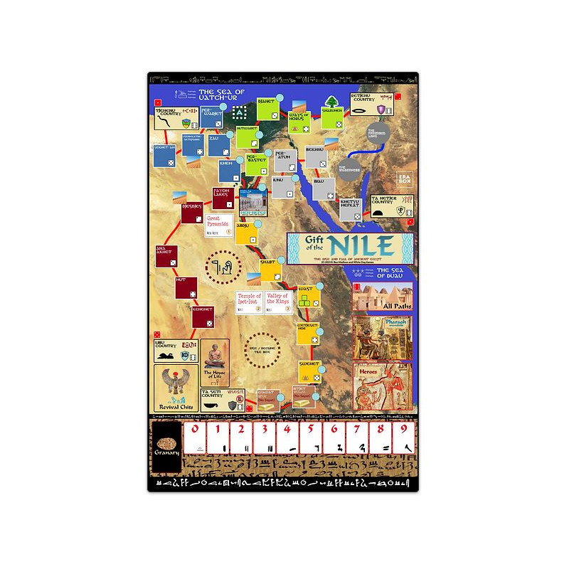 Gift of the Nile - Canvas Map