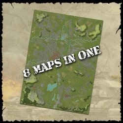 Buy WaW 85 Blood and Fury Premium Canvas Map - Agorajeux Gamestore