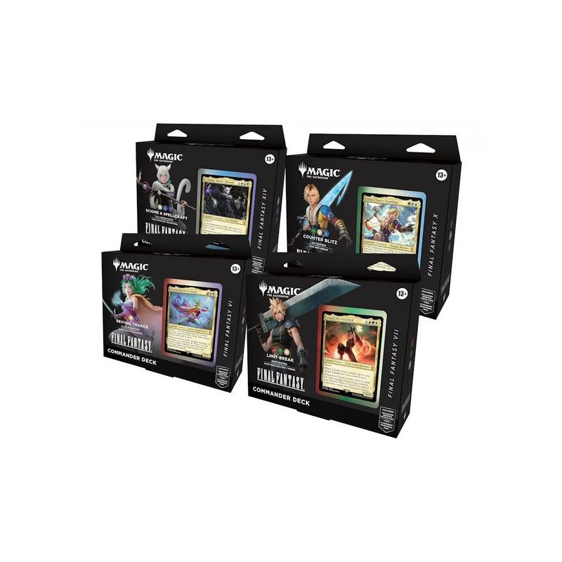 MTG : pack of 4 Decks Commander Final Fantasy