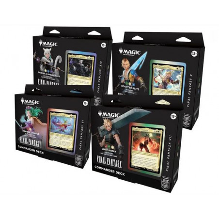 Buy MTG : pack of 4 Decks Commander Final Fantasy - Agorajeux