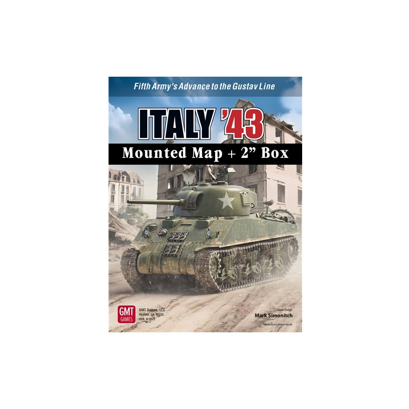 Italy '43 Mounted Map + 2" Box