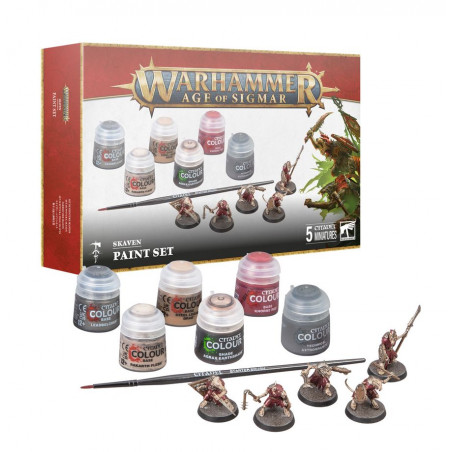 Buy Age of Sigmar : Paint set - Skavens| Warhammer Age of Sigmar | Agorajeux game store