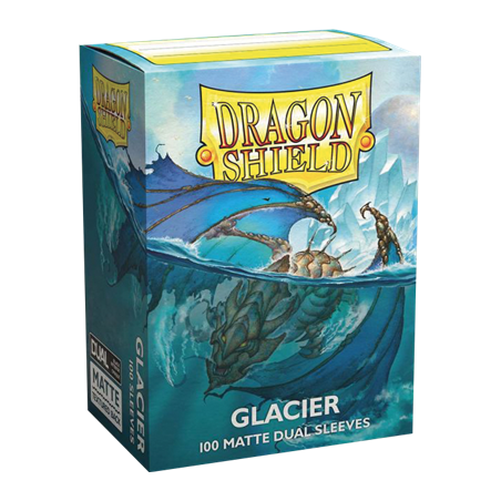 100 Dragon Shield Dual Matte - Glacier