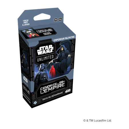 SW Unlimited: Deck de démarrage set 8 Cendres de l'Empire - Empereur Palpatine