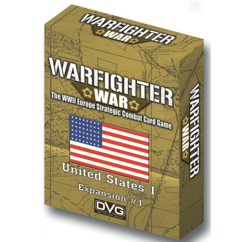 Warfighter War: The WWII Europe Strategic Combat Card Game - Expansion 1 United States 1