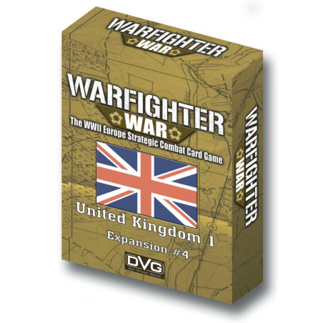 Warfighter War: The WWII Europe Strategic Combat Card Game - Expansion 4 United-Kingdom 1