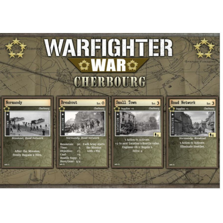 Buy Warfighter War: The WWII Europe Strategic Combat Card Game - Expansion Cherbourg | DVG | Agorajeux game store
