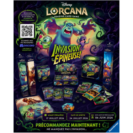 Buy Disney Lorcana chapter 13 Invasion épineuse | Agorajeux game store