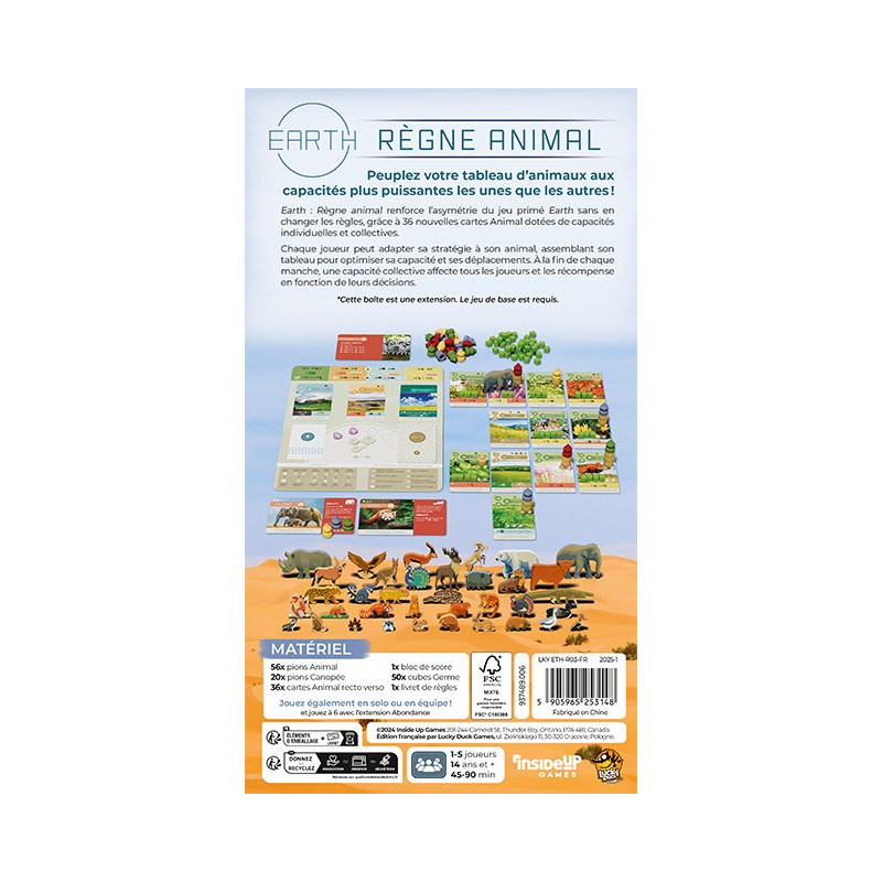 Earth – Extension Règne Animal (FR)