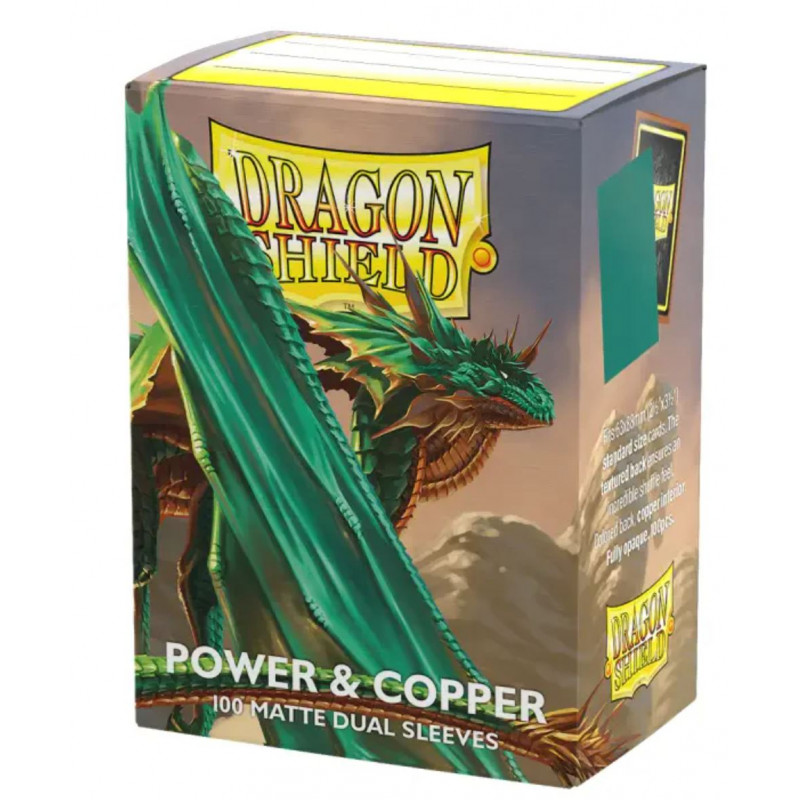 Dragon Shield Standard Dual Sleeves: Power & Copper [Matte] (100 Sleeves)