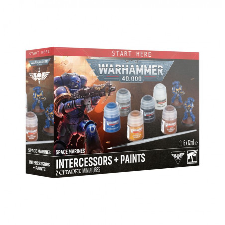 Space Marines: Intercessors + Paint set