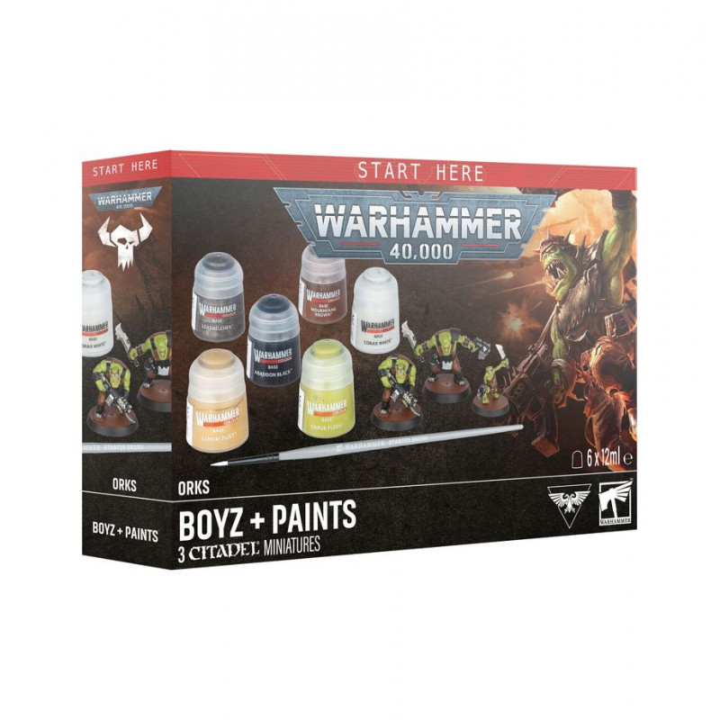 Warhammer 40,000 - Orks: Boyz + Paint set