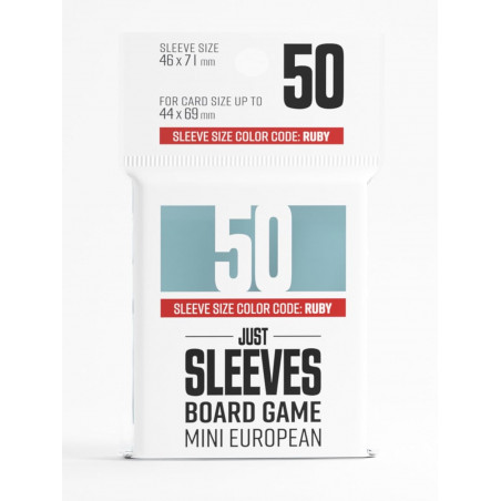 Buy Just Sleeves Boardgame 50 Mini European sleeves - Agorajeux Shop