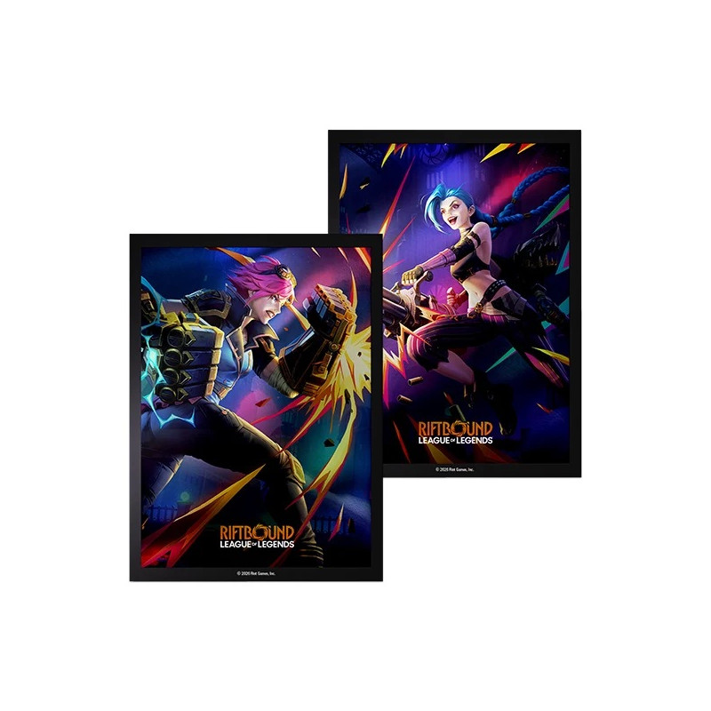 Riftbound: LoL TCG - Vendetta Art Sleeves: Jinx vs Vi (100 Sleeves)
