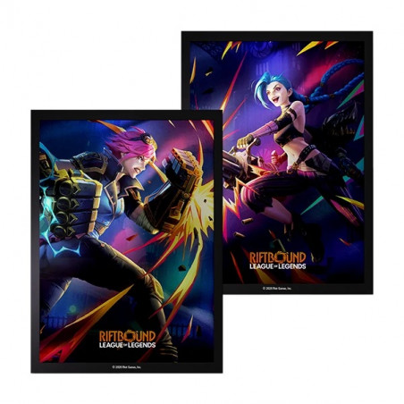 Riftbound: LoL TCG - Vendetta Art Sleeves: Jinx vs Vi | Agorajeux Shop