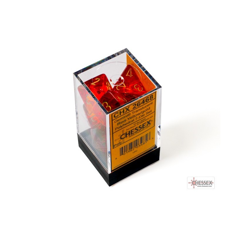 set of 7 Gemini dice - Chessex