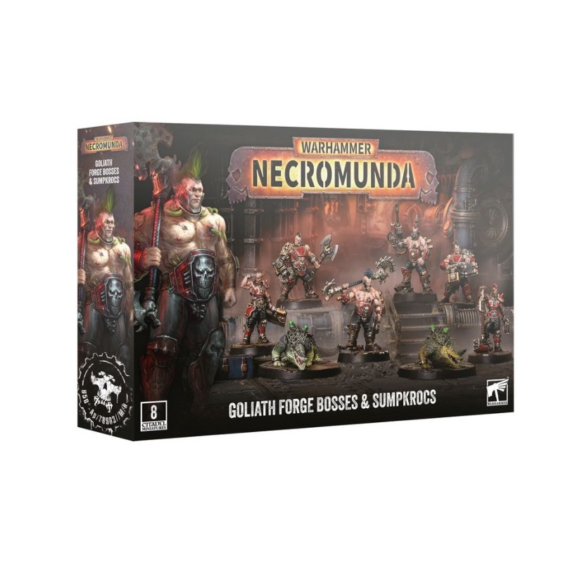 Necromunda - Goliath Forge Bosses and Sumpkrocs