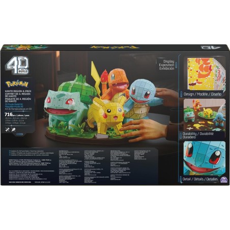 4D Build Pokémon - Diorama Région Kanto | Spin Master | Agorajeux gamestore